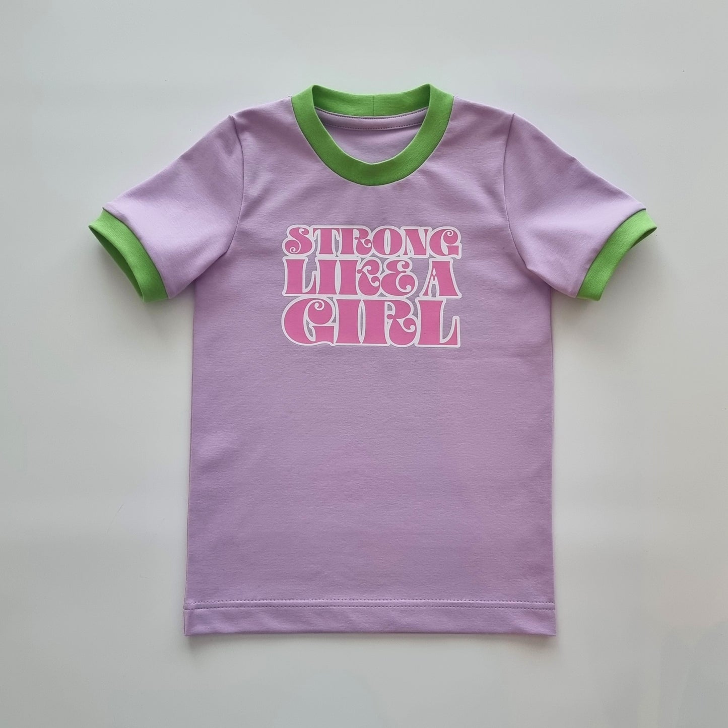 Strong Like A Girl Ringer Tee