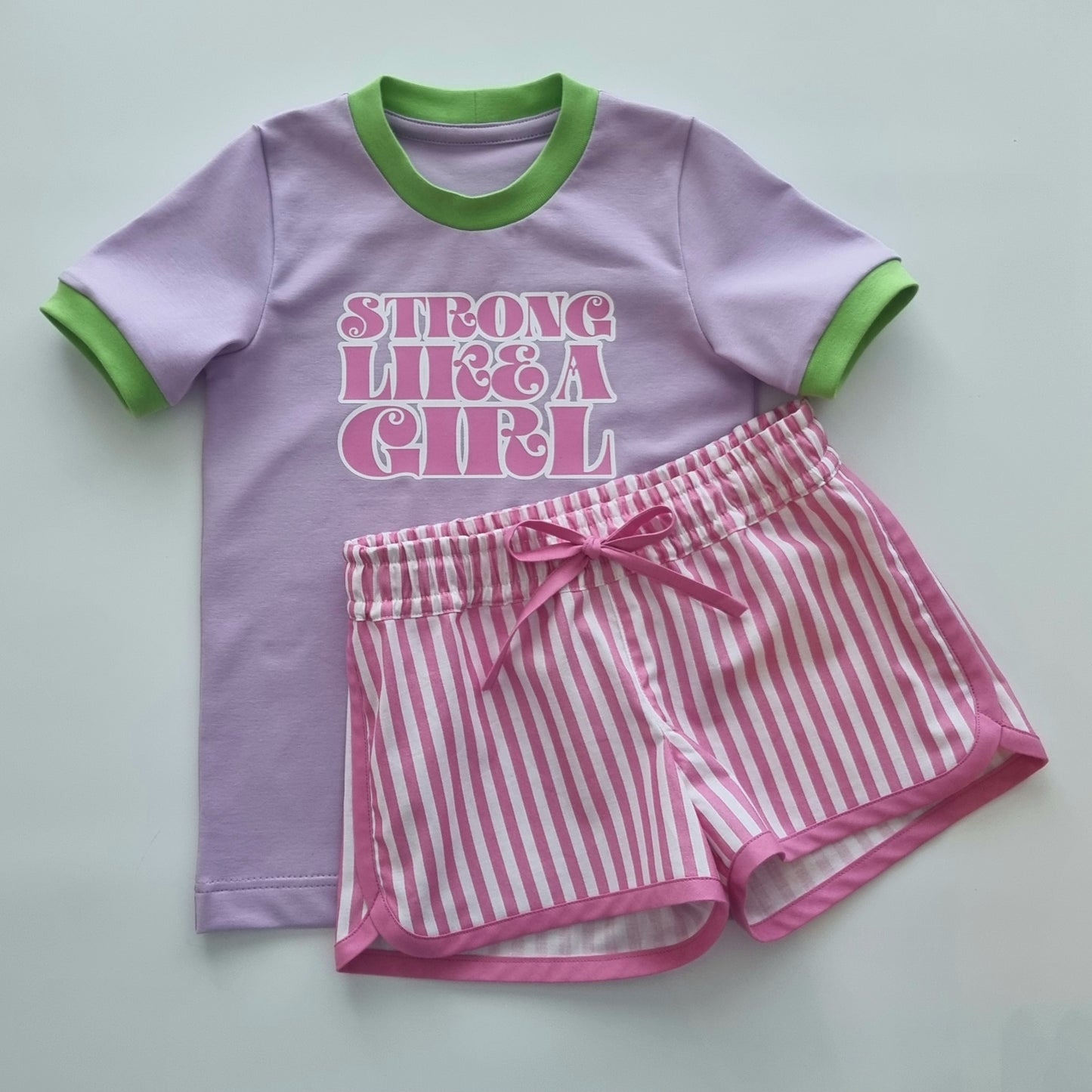 Strong Like A Girl Ringer Tee