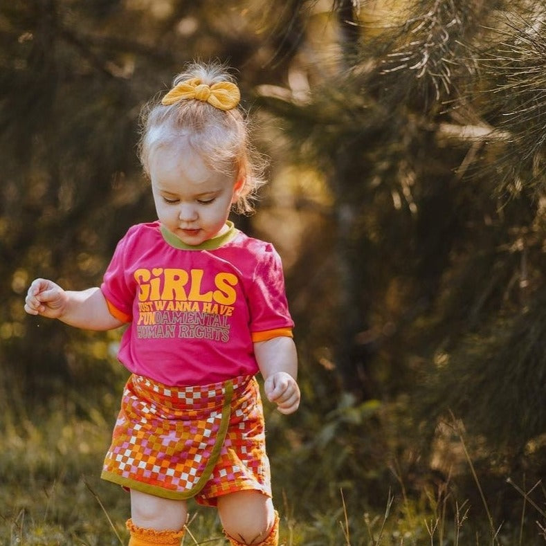 Girls Just Wanna Have Fundamental Rights Ringer Tee
