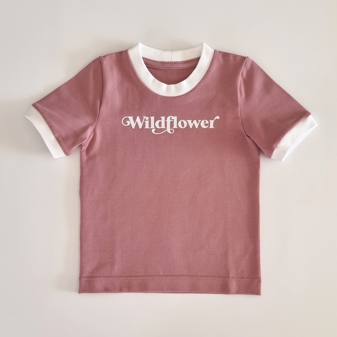 Wildflower Ringer Tee
