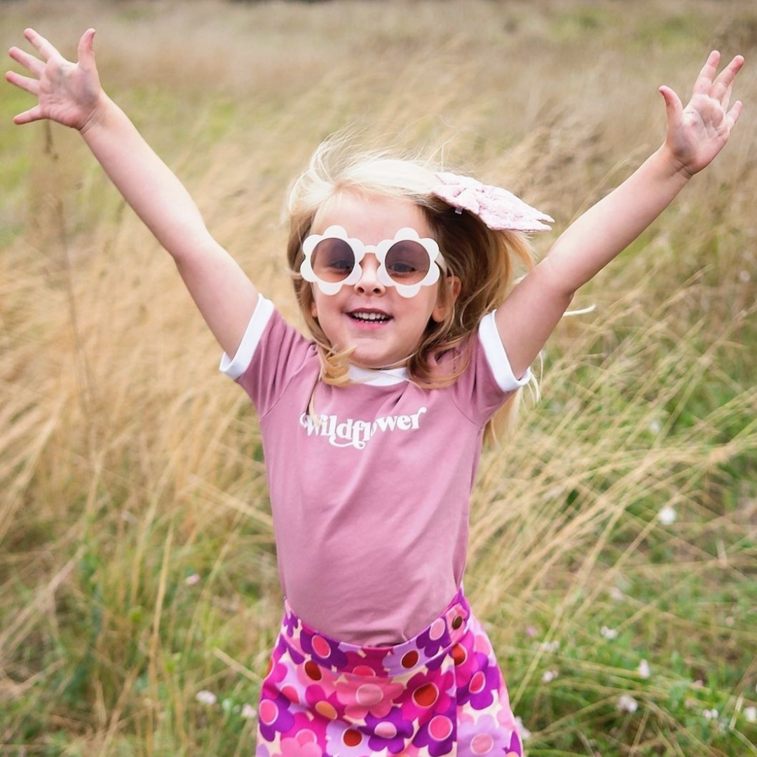 Wildflower Ringer Tee