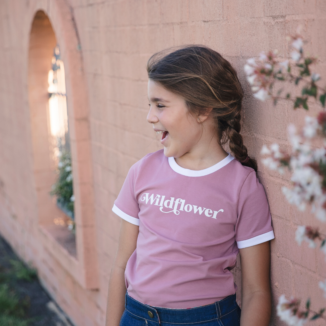 Wildflower Ringer Tee